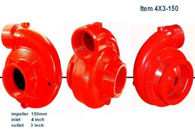 China 4X3 inch diameter 170mm impeller cast iron centrifugal water pump  ISO and CE certificated made in China for sale