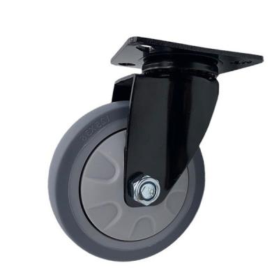 China 125MM Swivel TPR Caster Wheels Anti Slip 250kg Load for sale