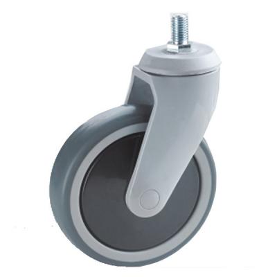 China TPR Swivel Medical Caster Wheels Nylon Yoke For Medical Equipment for sale