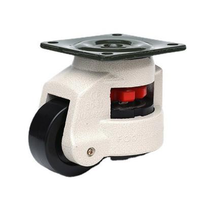 China Nylon Retractable Leveling Machine Castors Adjustable Caster Wheels for sale