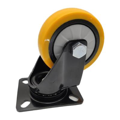 China 100mm 125mm Swivel Plate Industrial Wheels for sale