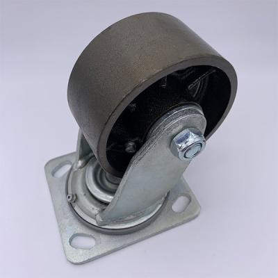 China 5 Inch Steel Swivel Plate Caster Wheels Industrial Caster for sale