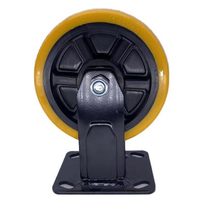 China 6 Inch Fixed Castor Wheel TPE Tread  Wheel Casters Heavy Duty Castors for sale