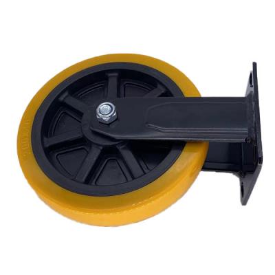 China Rigid Casters Wheel Heavy Duty Caster Wheel TPE Tread Castors 200mm for sale