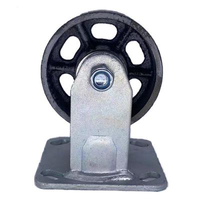 China High Temp Castor Wheels Heavy Duty Castors Cast Iron Casters 100mm for sale