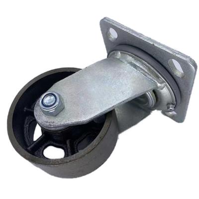 China 200MM Swivel High Temperature Caster Wheels Cast Iron Castors for sale