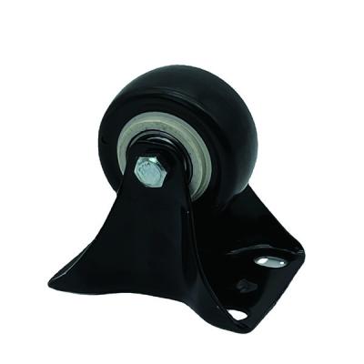 China 50MM Polyurethane Rigid Plate Caster Wheel Light Duty Castor for sale