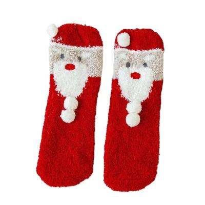 China Wholesale Lovely Winter Thick Christmas Crew Socks Comfortable Soft Warm Socks for sale