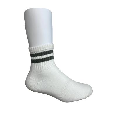 China Breathable Four Seasons Can Wear Solid Color Two Bars Kids Cotton Designer Socks Custom Socks for sale