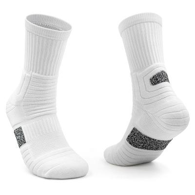 China Wholesale High Quality Breathable Custom Design Mens Sports Basketball Socks for sale