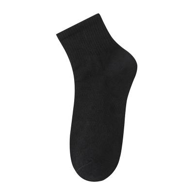 China Wholesale Popular Custom Daily Life Sports For Women Black And White Solid Socks for sale