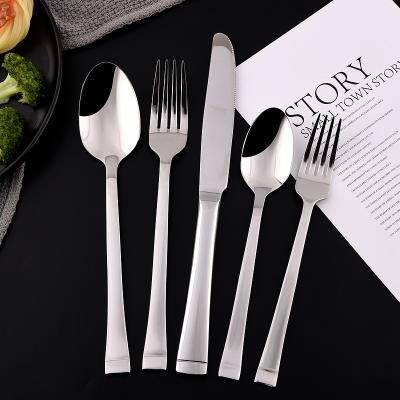 China Hot Sale Stocked In Amazon USA Travel Stainless Steel Fork Spoon Knife Teaspoon Cutlery Set for sale