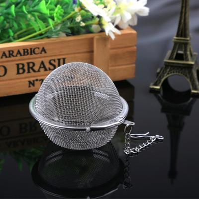 China Viable Mesh Stainless Steel Follower Strainer Tea / Soup Balls for sale