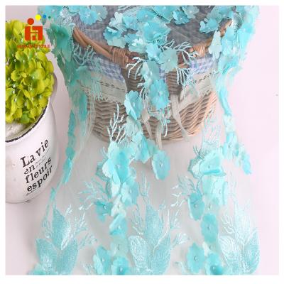 China HLJG166 Anti-Static Best Tulle Crochet Laser Lace Fabric African Lace Embroidery Fabric For Curtains for sale