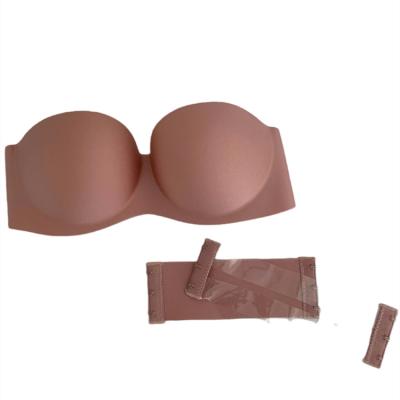 China One Piece Invisible Bra Push Up Strapless Free Bra For Women Elastic Side Buckle Bra Women for sale