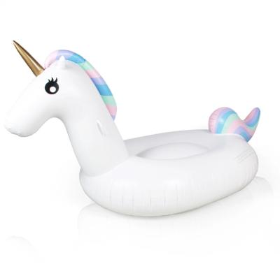 China Indoor/Outdoor Summer Vacation Pool floating toys Inflatable Unicorn Ride On Giant Ride On Inflatable Pool Floating for swimming for sale