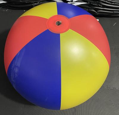 China Inflatable Toy Custom logo three colors Giant Inflatable Beach Ball Big Inflatable Toy Balls indoor and outdoor for sale