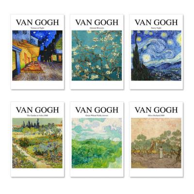 China Waterproof Famous Home Wall Art Starry Night By Vincent Van Gogh Wall Hanging Oil Painting Decoration Canvas for sale