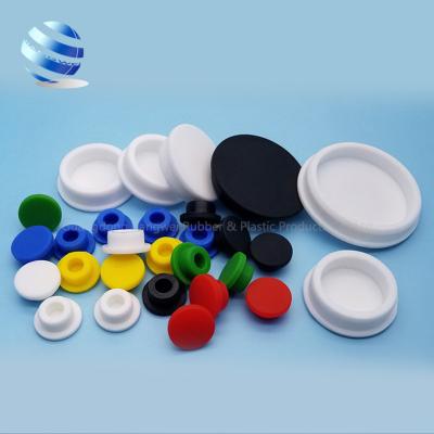 China Eco-friendly/Fireproof/Anti-aging/Anti-deformation Clear Black White Round Rubber Hole Custom Silicone Curtain Anti Dust Plug Rod Plug Plugs Cover Accessories For Hole for sale