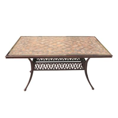 China Modern outdoor restaurant table manufacturers source furniture china cast aluminum tile table outdoor furniture for sale