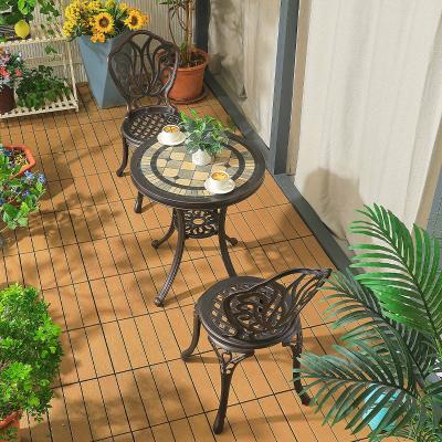 China Modern Luxury Backyard Outdoor Garden Cast Aluminum Patio Waterproof Outdoor Furniture Set Luxurious Garden Furniture for sale