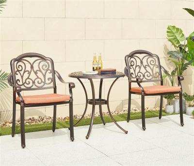 China The Modern Garden Of Cast Aluminum Chairs And Outdoor Table Patio Furniture Balcony Patio Leisure Furniture for sale