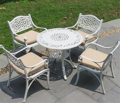 China Modern Vintage Furniture Cast Aluminum Outdoor Garden Die Cast Aluminum Table for sale