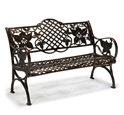 China The Modern Outdoor Yard Patio Decoration The Outdoor Cast Aluminum Park Bench Metal Park Bench for sale