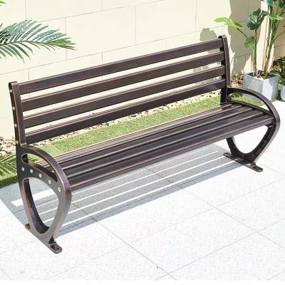 China Modern Outdoor Garden Benches Furniture Park Benches Aluminum Outdoor Modern Outdoor Bench Seating for sale