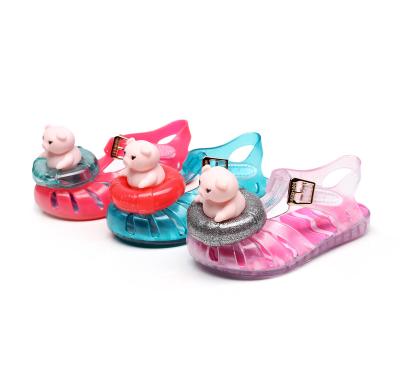 China New Summer Spring Children's Shoes Baby Casual Soft Unique Soft Stylish Flat Cartoon Flat Shoes for sale