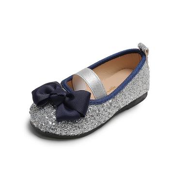 China New Arrival Autumn Children's Shoes Soft Sole Flat Spring Princess Baby Girl Flat Sequined Shoes for sale