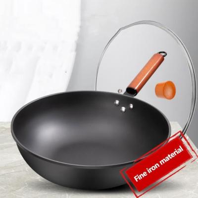 China Viable Custom Logo Cast Iron Cookware Mini Wok-Kochfelder Wok Gas With Best Material for sale