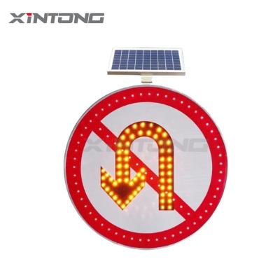 China Unique Quality Safety Guaranteed Road Led Traffic Message Aluminum Warning Sign Post Solar Road XT-003 for sale