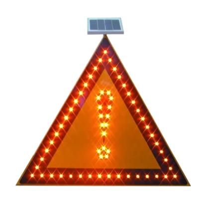 China Best Price Traffic Safety LED Solar Panel Warning Triangle Solar Led Signage XT-005 for sale