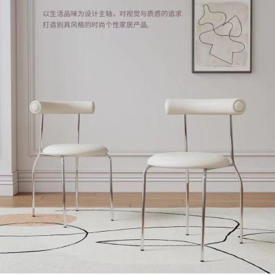 China Retro Wholesale Luxury Furniture Dining Room Modern Style Kitchen Chairs Stainless Steel Stackable Dining Chair  For Restaurant for sale