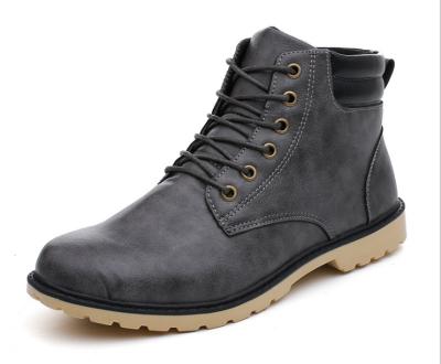 China Fashion Trend Casual Shoes Men Work Snow Boots Winter Wholesale Boots for sale