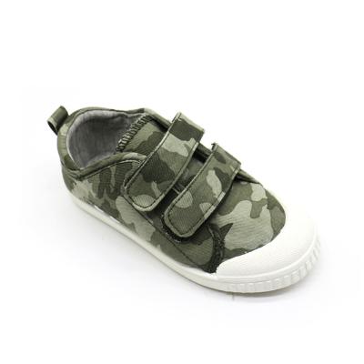 China High Quality Color Camouflage Toddler Kids Casual Shoes Canvas Flat Sneaker Toddler Kids Vulcanized Shoes for sale