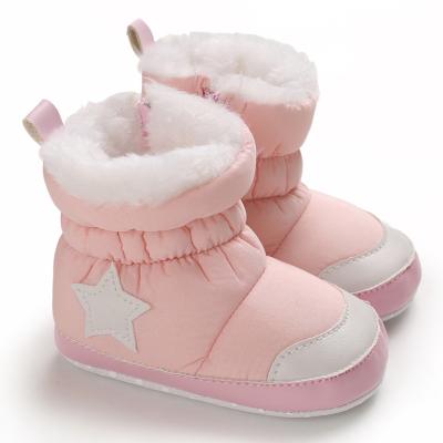 China New Anti-slippery prewalker soles soft baby shoes for toddlers 0-1 year old for warm snow boots for sale