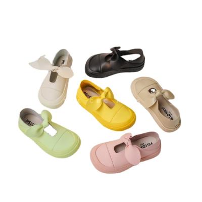 China Baby Girls Bowknot Flat Children Sports Shoes Flat Walking Shoes for sale