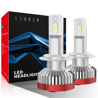 China Cooper Pipe Substrate & High Power Canbus 6000k H16 H8 6500k 55W 4000LM Aviation Asruex Aluminum Factory 9006 9012 H1 9005 H11 H7 LED Headlight Bulb for sale