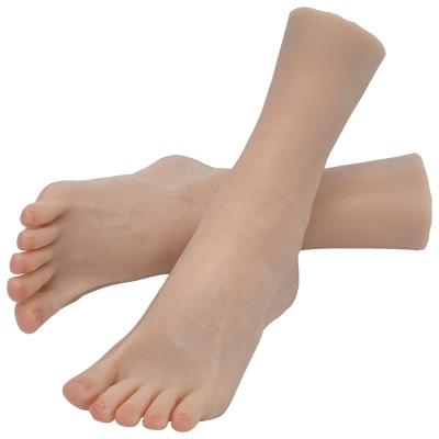 China TG ONE Real Silicone Female Foot Model Shooting Props Clothing Model Silicone Foot Model for sale