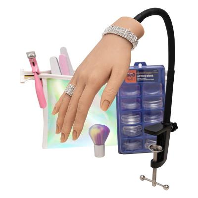 China TG ONE Top Selling Silicone For Nails Manicure Training Finger Trainer Fake Nail Practice Hand for sale