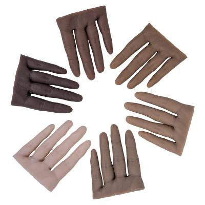 China Top Selling Silicone Training Fake Finger Model Nail Silicone Practice Hand for sale