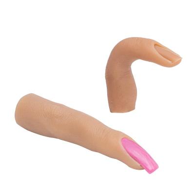 China Top Selling Silicone Training Fake Finger Model Nail Silicone Practice Hand for sale