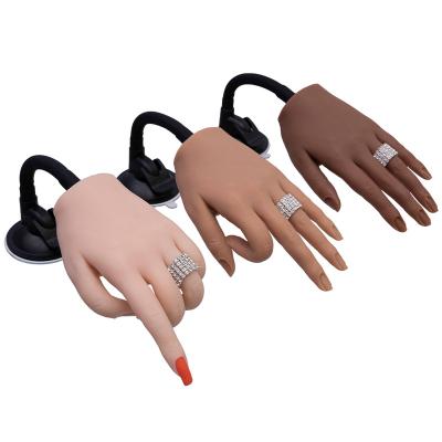 China Silicone Fake Training Hand Model Nail Silicone Practice Hand for sale