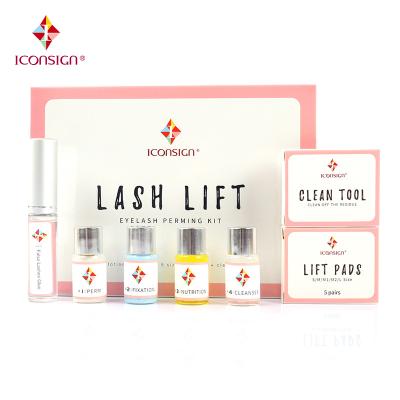 China Fast Shipping Disposable In Stock Iconsign Lash Lift Kit Eyelash Perm Set For Eyelash Extension for sale