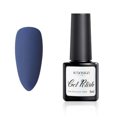 China No.17 Kit Wholesale Best Black Gel Matte Polish Indigo Organic Nail Gel Polish IKA-009-17 for sale