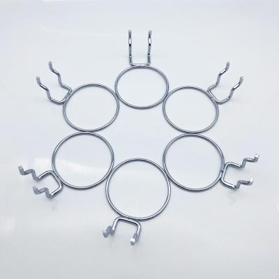 China Goods Metal Chrome Orifice Dish Hook Hole Dish Storage Hanging Round Cup Rack [MSMX] for sale