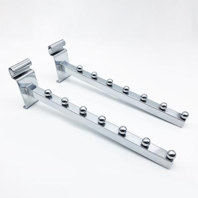 China Hanging Goods [MSMX] Wholesale Metal Chrome Balls 1 Display Hooks For Gridwall Reverse Hook Square Tube for sale