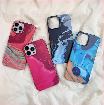 China Mobile Cover Case Made Official Luxury Artistic Marble Hard PC Phone Case For iPhone 13 Pro Max For iPhone 12 Max for sale